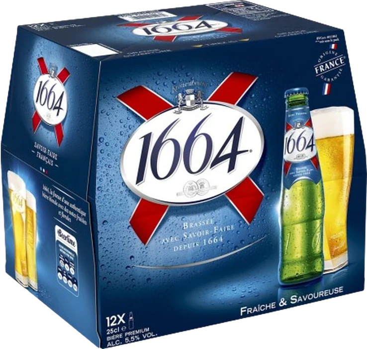 Pack de 12 bières 1664