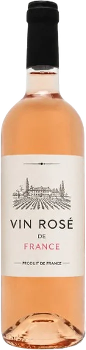 Bouteille de vin rosé