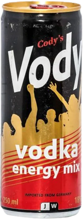 Canette Vody Energy Mix 250 ml, 18 % vol.