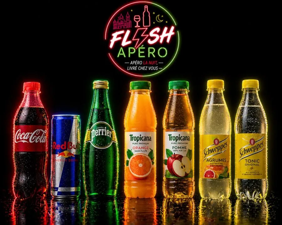 Coca-Cola, Red Bull, Perrier, Tropicana et Schweppes
